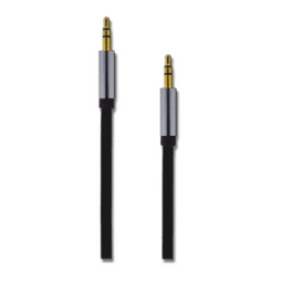 Zeige Details für AUX Stereo-Audio-Kabel - schwarz - 150cm Bild von AUX Stereo-Audio-Kabel - schwarz - 150cm