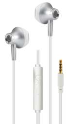 Zeige Details für In-Ear Stereo-Headset "Deluxe" - silber Bild von In-Ear Stereo-Headset "Deluxe" - silber