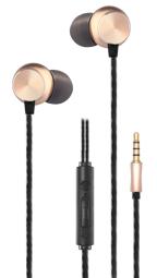 Zeige Details für In-Ear Stereo-Headset "Deluxe" - gold Bild von In-Ear Stereo-Headset "Deluxe" - gold