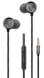 Zeige Details für In-Ear Stereo-Headset "Deluxe" - schwarz / anthrazit Bild von In-Ear Stereo-Headset "Deluxe" - schwarz / anthrazit