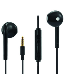 Zeige Details für In-Ear Stereo-Headset "Comfort" - schwarz Bild von In-Ear Stereo-Headset "Comfort" - schwarz