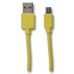Bild von USB Datenkabel - gelb - 100cm