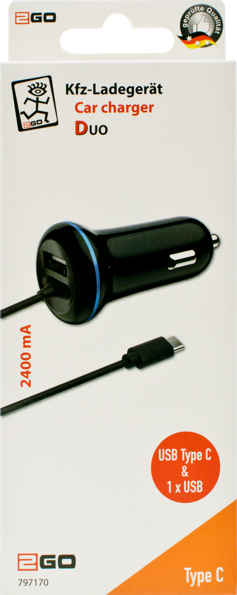 Goobay USB Auto Schnellladegerät USB-C PD schwarz kaufen bei JUMBO