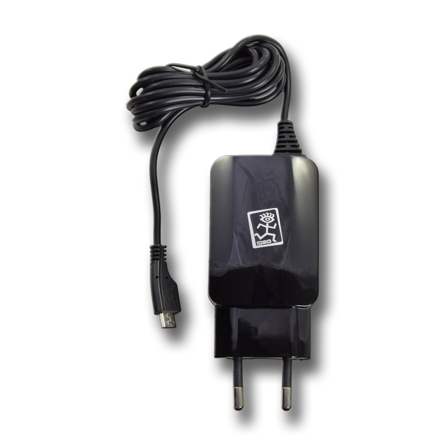 Bild von Netz-Ladegerät 100V-240V Micro-USB + 1 x Universal USB 2A, schwarz