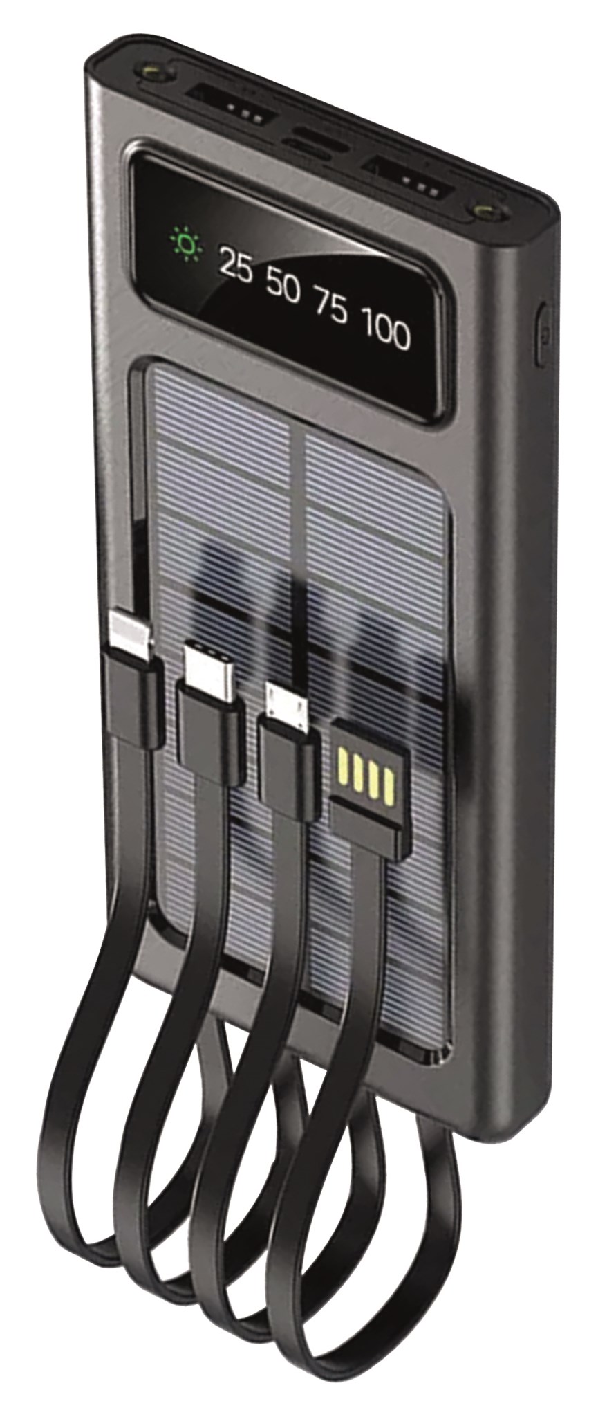 2GO Mobile.net - B2C -. Powerbank mit Solar-Notfall-Ladung